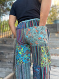 Thick Patchwork Pants Bohemian Summer Bright Comfy Men and Women Hippy Pants Hippie