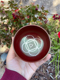 Red Root Chakra Singing Bowl High Vibrational Handmade Tibetan Chakra Bowl