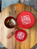 Red Root Chakra Singing Bowl High Vibrational Handmade Tibetan Chakra Bowl