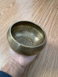 High Vibrational Handmade Tibetan Singing Bowl large Travel Size