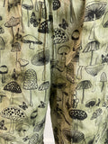 Mushroom print cotton unisex summer hippie festival shorts