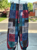Patchwork Pants Bohemian Summer Bright Comfy Men and Women Hippy Pants