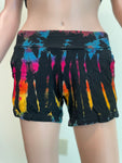 Tie dye summer travels comfy hippie bohemian spandex  shoft crop top