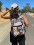LARGE Himalayan Hemp Backpack with LAPTOP POCKET Nepal Fair Trade Hiking BagBackpcks