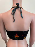 Tie dye summer travels comfy hippie bohemian spandex  shoft crop top