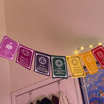 Our chakra flags can be used as cool room decor or meditation items.