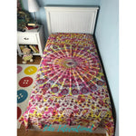 Peacock feather mandala tapestry