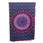 Peacock feather mandala tapestry