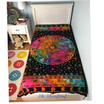 Assorted Blue Zodiac Sign Horoscope Indian Tapestry Astrology