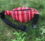 Multi-Purpose Fanny Pack Waist Pack Purse Bag Handmade Nepal | 100% Cotton | Hip Bag