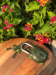 Green and Gold Brass Turtle Padlock Castle Lock Temple Lock