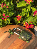 Green and Gold Brass Turtle Padlock Castle Lock Temple Lock