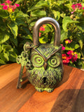 Cute and Secure Brass Owl Shaped Padlock