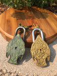 Brass Antique Lock Buddha Padlock Vintage Lock