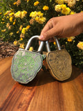 Lion Unique Brass Vintage Padlock Temple Lock