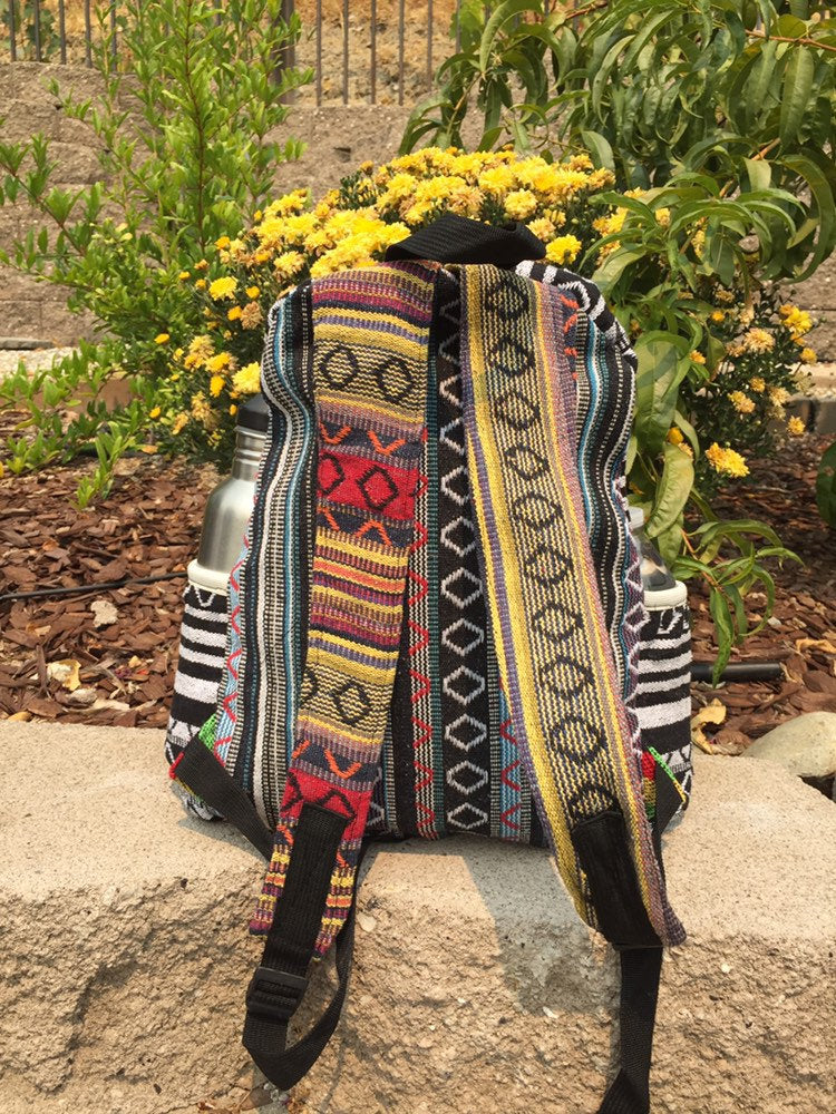 Patchwork Back Pack Boho Casual Patchwork Backpack Eco-Friendly Multi-Purpose Bag – Like ...