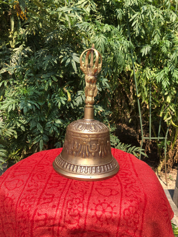 Extra LARGE Brass  BEAUTIFUL Buddhist Tibetan Prayer ,Meditations Bell