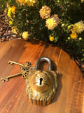 Lion Unique Brass Vintage Padlock Temple Lock