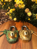 Lion Unique Brass Vintage Padlock Temple Lock