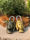 Brass Antique Lock Buddha Padlock Vintage Lock
