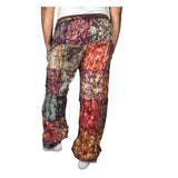 Cool Boho Stonewash Patchwork Pants Unisex Nepal Joggers