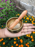 High Vibrational Handmade Tibetan Singing Bowl Small Travel Size