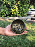 Mindfulness Black Simple Himalayan Singing Bowl Meditation, Stress Relief, Yoga, Relaxation, Sound Therapy, Chakra Balance, Self-Care |