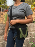 4-Pocket Maroon Green Black FANNY PACK Shoulder Bag Cute Mini Purse