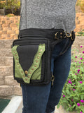 4-Pocket Maroon Green Black FANNY PACK Shoulder Bag Cute Mini Purse