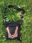 4-Pocket Maroon Green Black FANNY PACK Shoulder Bag Cute Mini Purse