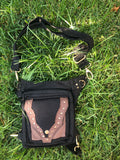 4-Pocket Maroon Green Black FANNY PACK Shoulder Bag Cute Mini Purse
