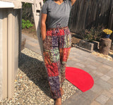 Cool Boho Stonewash Patchwork Pants Unisex Nepal Joggers