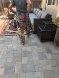 Tie Dye Patchwork Joggers Stonewash Yoga Pants