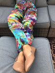 Tie Dye Patchwork Joggers Stonewash Yoga Pants