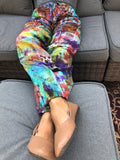 Tie Dye Patchwork Joggers Stonewash Yoga Pants