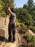 Boho Om Print Patchwork Cargo Pants Joggers