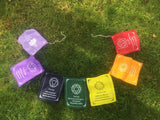BIG SIZE Gorgeous Seven CHAKRA Prayer Flag Tibetan Flags Nepal Prayer Flag Flags