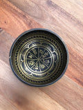 Mindfulness Black Simple Himalayan Singing Bowl Meditation, Stress Relief, Yoga, Relaxation, Sound Therapy, Chakra Balance, Self-Care |
