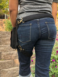 4-Pocket Maroon Green Black FANNY PACK Shoulder Bag Cute Mini Purse