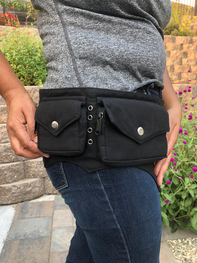 Festival Utility Belt With Pockets Fanny Pack Travel Money 