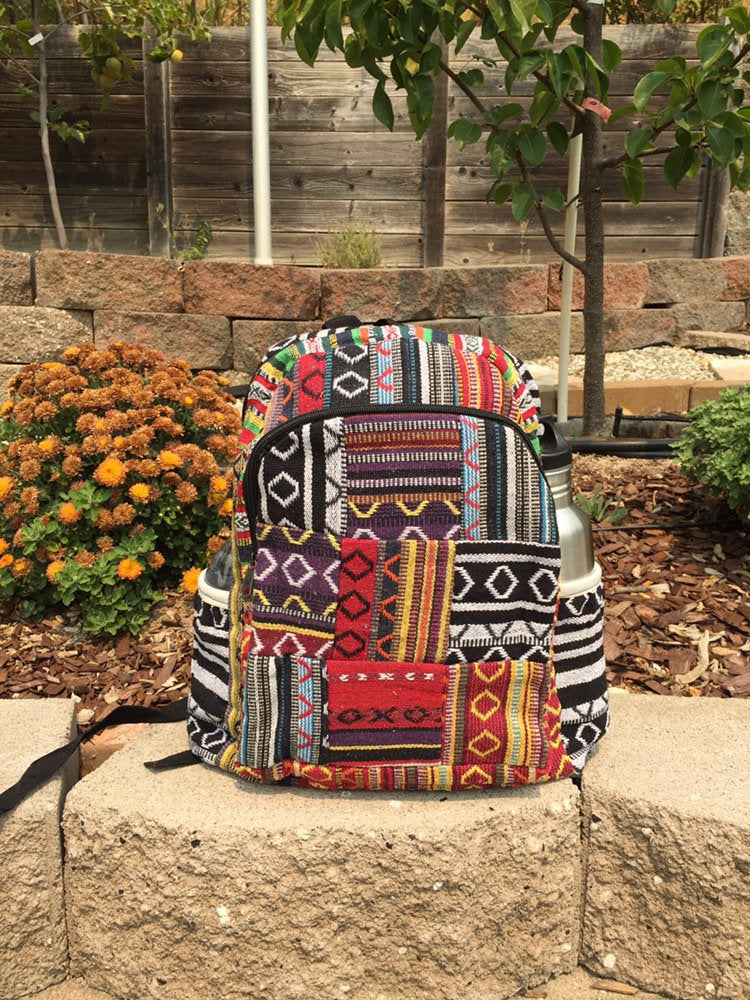 Boho Casual Patchwork Backpack Eco-Friendly Multi-Purpose  display picture 2