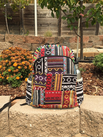 Boho Casual Patchwork Backpack Eco-Friendly Multi-Purpose Bag