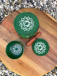 Green Heart Chakra Singing Bowl High Vibrational Handmade Tibetan Bowl