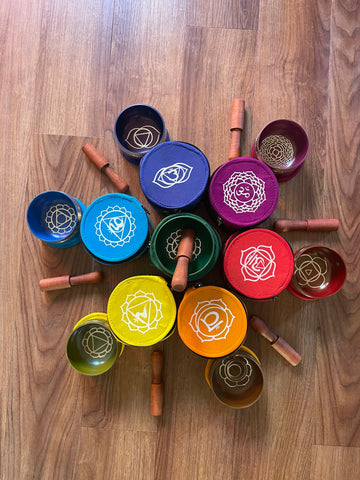 Chakra Tibetan Sound Bowls Set Beginner Singing Bowls