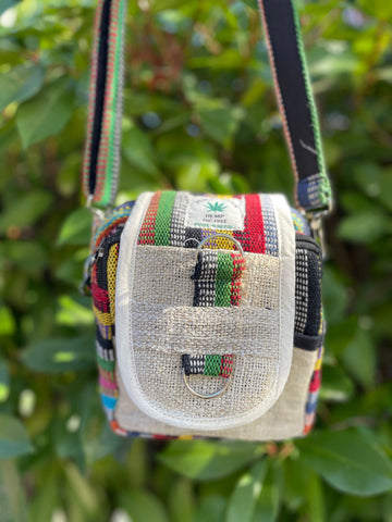 Hemp green Gheri Camera Bag Handmade For Men and Women