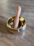 High Vibrational Shiny Tibetan Singing Bowl Small Travel Size Meditation