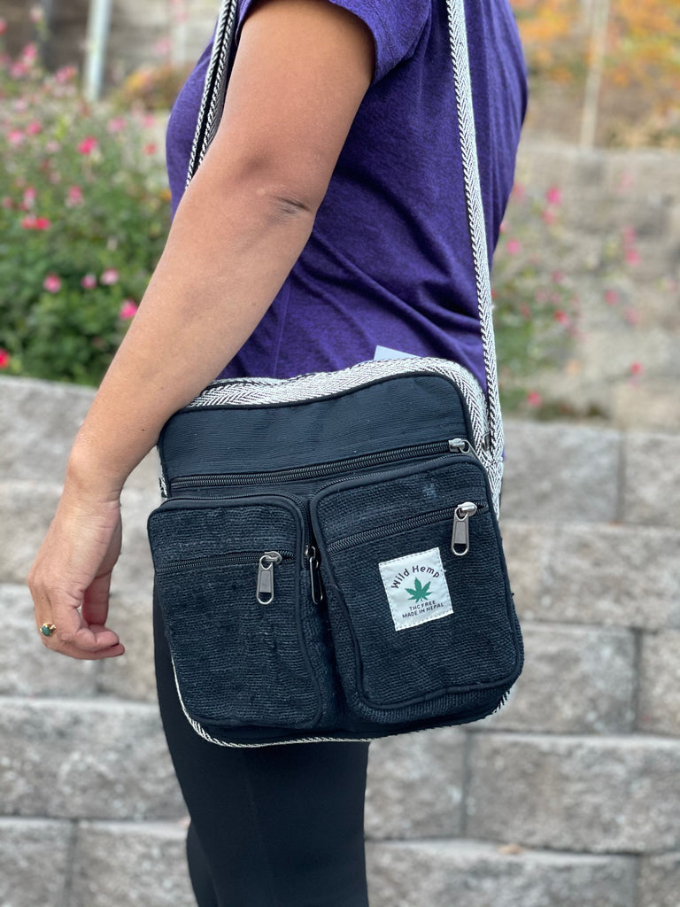 crossbody ipad travel bag MacCase Pro 12.9 Messenger w/ Sleeve -Black Smart Design Genuine Leather Tablet Messenger Bag
