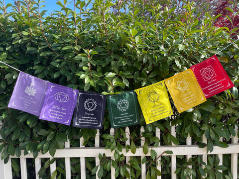 BIG SIZE Gorgeous Seven CHAKRA Prayer Flag Tibetan Flags Nepal Prayer Flag Flags