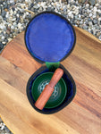 Green Heart Chakra Singing Bowl High Vibrational Handmade Tibetan Bowl
