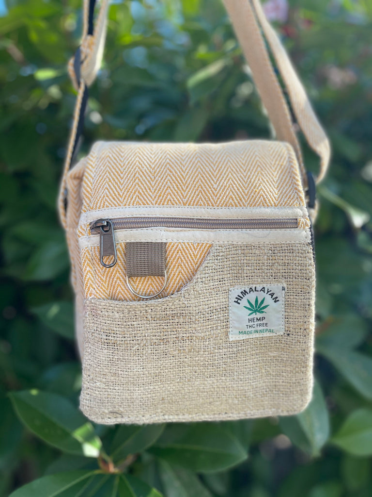 Himalayan Hemp Shoulder Bag Crossbody Bag Unisex Hemp Bag